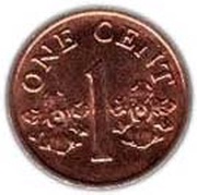 1 Cent ribbon upwards reverse image