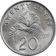 20 Cents ribbon upwards reverse image