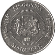 50 Cents ribbon upwards obverse image