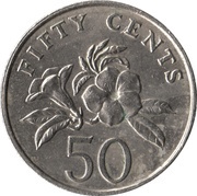 50 Cents ribbon upwards reverse image