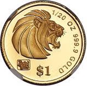 1 Dollar Gold Bullion reverse image