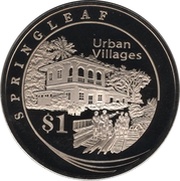 1 Dollar Springleaf, Singapore, 2005 reverse image