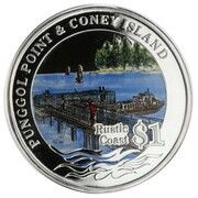 1 Dollar Pungool Point and Coney Island, Singapore, 2007 reverse image