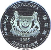 2 Dollars Year of the Rooster; Silver Proof obverse image