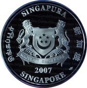 2 Dollars Year of the Pig obverse image