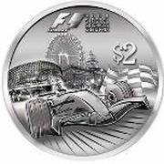 2 Dollars Singapore Grand Prix, Singapore, 2008 reverse image