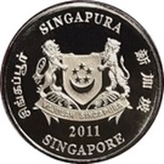 2 Dollars 46th Anniversary of Independence obverse image
