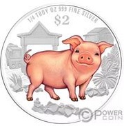 2 Dollars Year of the Pig, Singapore, 2019 reverse image
