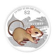 2 Dollars Year of the Rat reverse image