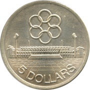 5 Dollars 7th SEAP Games, Singapore, 1973 reverse image
