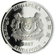 5 Dollars Dendrobium Singa Mas obverse image