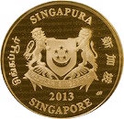 5 Dollars Year of the Snake obverse image