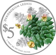 5 Dollars Dendrobium Leonis, Singapore, 2015 reverse image