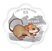 5 Dollars Year of the Rat reverse image