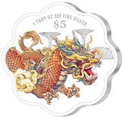 5 Dollars Year of the Dragon, Singapore, 2024 reverse image