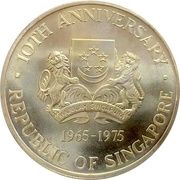 10 Dollars 10th Anniversary of Independence obverse image