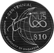 10 Dollars National University of Singapore reverse image