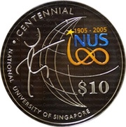 10 Dollars National University of Singapore, Singapore, 2005 reverse image