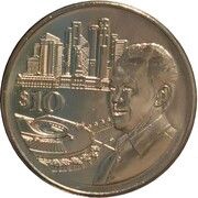 10 Dollars Lee Kuan Yew reverse image