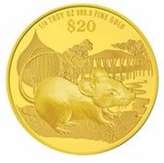 20 Dollars Year of the Rat, Singapore, 2020 reverse image