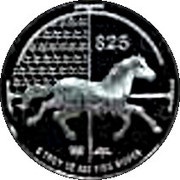 25 Dollars Year of the Horse, Singapore, 2014 reverse image