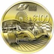 100 Dollars Singapore Grand Prix reverse image