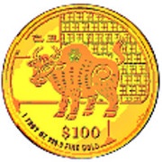 100 Dollars Year of the Ox, Singapore, 2009 reverse image