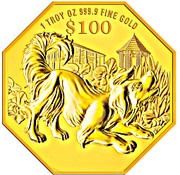 100 Dollars Year of the Dog, Singapore, 2018 reverse image