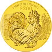 200 Dollars Year of the Rooster, Singapore, 2017 reverse image