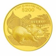 200 Dollars Year of the Rat, Singapore, 2020 reverse image
