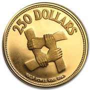 250 Dollars 10th Anniversary of Independence, Singapore, 1975 reverse image
