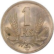 1 Koruna reverse image