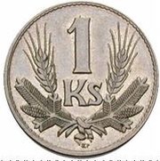 1 Koruna Iron trial strike reverse image