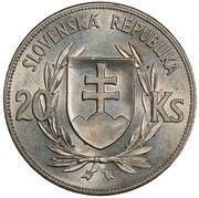 20 Korún Jozef Tiso obverse image