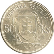 50 Korún Slovak Republic Anniversary obverse image