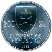 200 Korún Ján Kollár obverse image