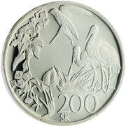 200 Korún European Environmental Protection, Slovakia, 1995 reverse image