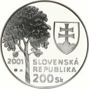 200 Korún Alexander Dubček obverse image