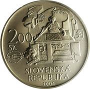 200 Korún Death of Wolfgang Kempelen obverse image