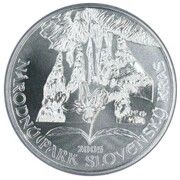 500 Korún Slovensky Kras National Park, Slovakia, 2005 reverse image