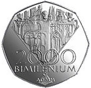 2000 Korún Bimillennium, Slovakia, 2000 reverse image