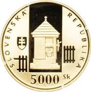 5000 Korún Vlkolínec UNESCO obverse image