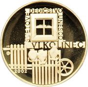 5000 Korún Vlkolínec UNESCO reverse image
