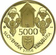 5000 Korun Mojmír II obverse image