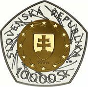 10 000 Korun European Union obverse image