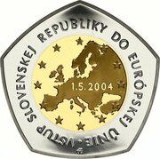 10 000 Korun European Union reverse image