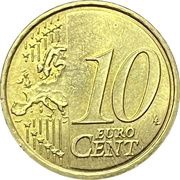 10 Euro Cents reverse image