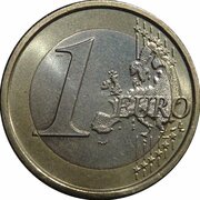 1 Euro reverse image