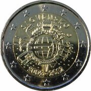 2 Euros 10 Years of Euros Cash obverse image