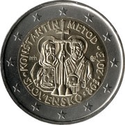 2 Euros Constantine and Methodius obverse image